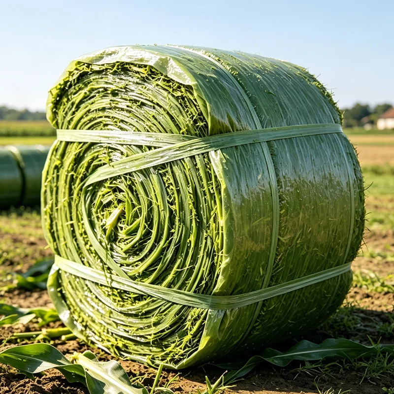 Stretch Wrap bálázott kukoricaszilázs